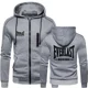 thumbnail image 3 of Nuevo EVERLAST, ropa deportiva de otoño e invierno para hombre, Sudadera con capucha sencilla a la moda con cremallera, chaqueta lisa, ropa deportiva estampada para hombre, top informal cálido, 3 of 5