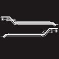 thumbnail image 1 of 2pcs Car Sticker Non-shrinking Ornamental Novelty Creative Car Body Both Side Sticker For Suv, 1 of 5