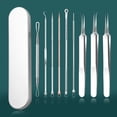 thumbnail image 5 of 9 Piece Set Blackhead Tools Stainless Steel Tweezers Remover for Blackheads Whiteheads Skin Impurities Home Use, 5 of 5