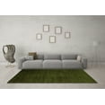 thumbnail image 3 of Ahgly Company Indoor Round Abstract Green Modern Area Rugs, 5' Round, 3 of 4
