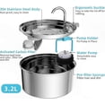 thumbnail image 4 of 3.2L Pet Water Fountain for Cats & Dogs - Quiet Stainless Steel Design, 4 of 5
