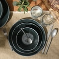 thumbnail image 3 of Montecito Breeze 16 Piece (Service for 4) Double Plates and Bowls Stoneware Reactive Glaze Dinnerware Set - Laguna Dawn, 3 of 12