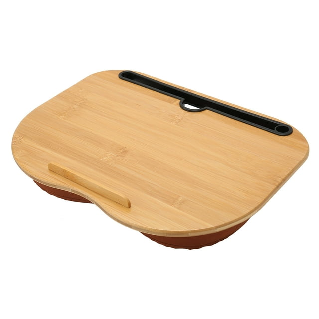 Bamboo Top Lap Desk,Laptop Desk Bamboo Wood Portable Lap Deskwith Pillow Cushion Computer Lapdesk Advanced Technology