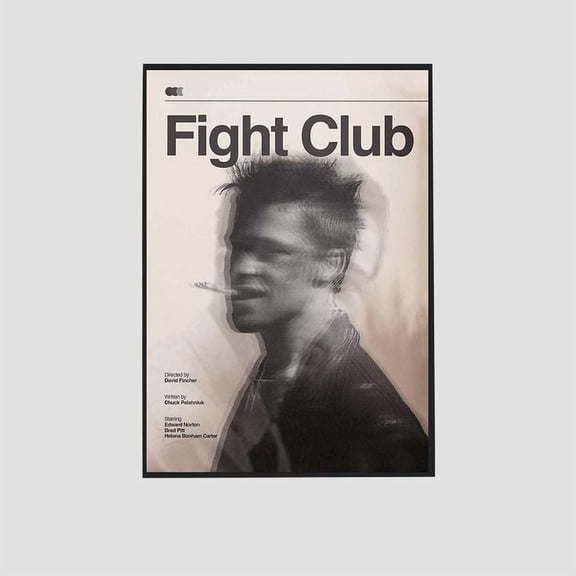 Movie Poster- Fight Club Retro Movie Poster - Vintage Style - Size 24x36 - Postora