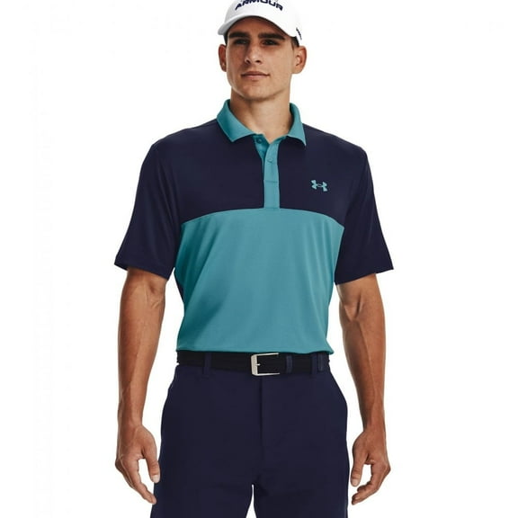 Under Armour Perf 3.0 Color Block Polo Glacier Blue/Navy 4XL