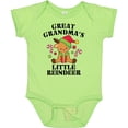 thumbnail image 3 of Inktastic Christmas Great Grandma's Little Reindeer with Candy Canes Boys or Girls Baby Bodysuit, 3 of 5