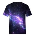 thumbnail image 6 of Penkiiy Galaxy Printed Shirt , Women's Print Graphic T Shirt Short Sleeve Summer T-Shirt Novelty Casual Tee S Black, 6 of 6