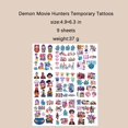 thumbnail image 2 of Pegatinas temporales con forma de relámpagos, cazadores de películas de demonios para niños, 2 of 6