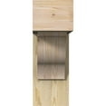 thumbnail image 2 of Ekena Millwork 8"W x 22"D x 22"H Funston Block Rough Sawn Bracket w/ Offset Brace, Douglas Fir, 2 of 25