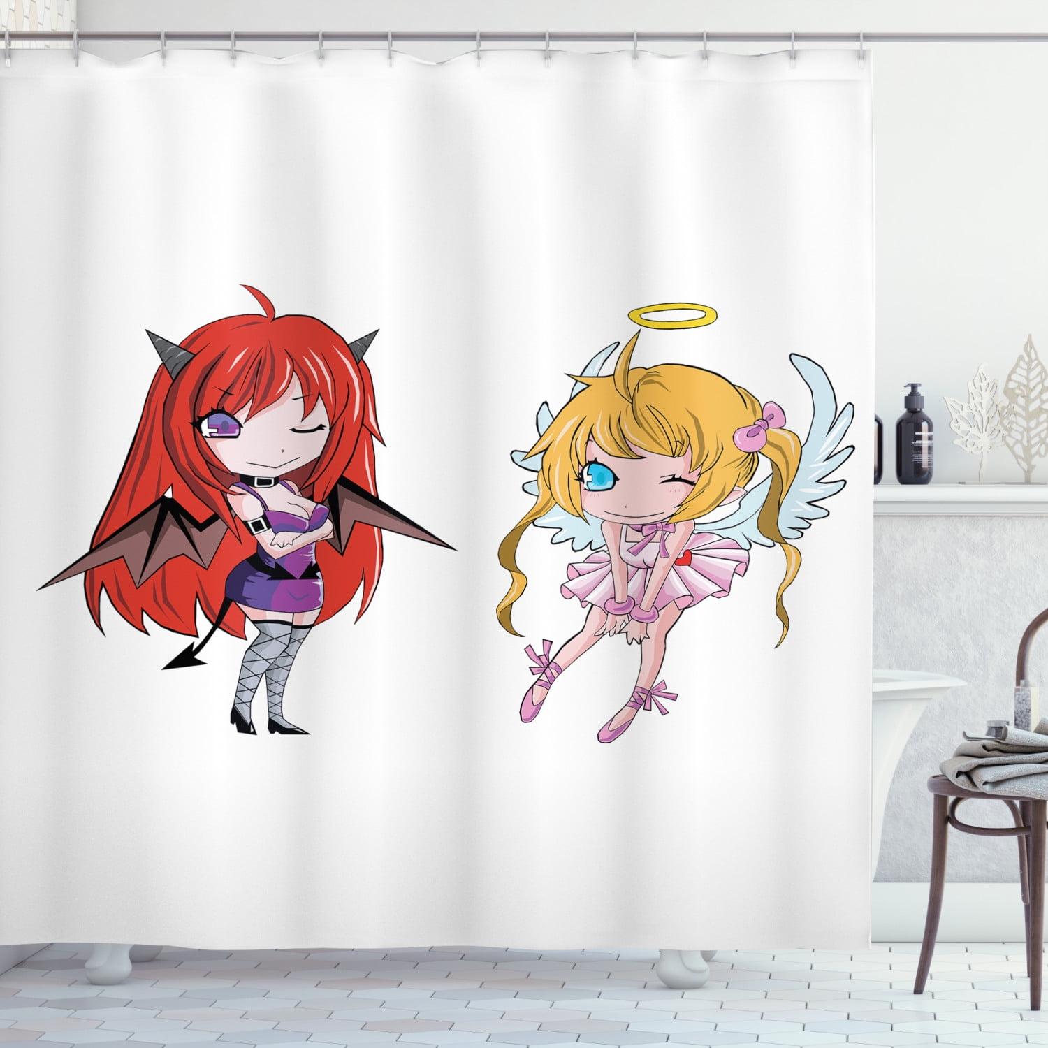 4 Pcs Demon Slayer Shower Curtain, Bathroom Shower Curtain, Home Fabric Anime  Shower Curtain With 12 Hooks,waterproof Shower Curtains, Bath Curtain Bl |  Fruugo FI