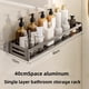thumbnail image 3 of Estante de Ducha de Esquina Sin Taladrar, de Aluminio, para Baño, Porta Champú, Soporte para Inodoro, Accesorios de Baño., 3 of 6