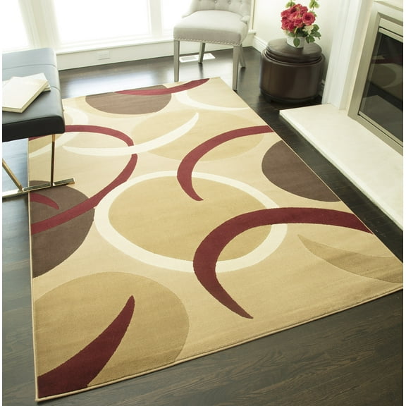 Rugs America Capri Tex Brown & Beige Area Rug