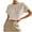 Beige-03, variant on Mittory Women's Ruffled Short Sleeve Round Neck Knitted Crop Top Pullovers Sweater Casual Tee Top