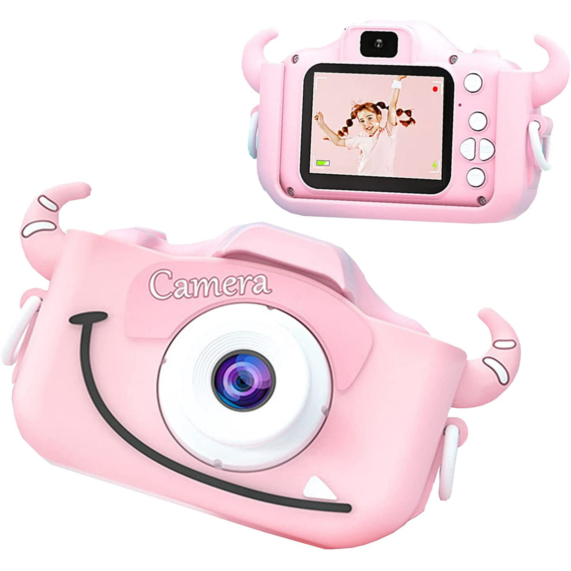 Video Camera for Children with Fun Games, Kids Digital Camera with Special  Effects, Rechargeable Battery, Ideal for Boys and Girls Age 3 4 5 6 7 8 9  10 Year Old (Pink Cow 16G) | Walmart Canada