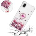 thumbnail image 5 of case for Samsung Galaxy A01 Core Case with Creativity Clear Quicksand Glitter Flowing Liquid Floating Soft TPU Case w/Stand Bling Diamond Sparkle Phone Cover for Samsung Galaxy A01 Core  Rose Gold, 5 of 14