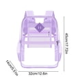 thumbnail image 3 of Clear Transparent Backpack 17.72in Stadium Approved Backpack Large Capacity School Bag Multi Compartment Waterproof for School Concerts Sports Events Travel Commuting Office Daily Use Accessories, 3 of 6
