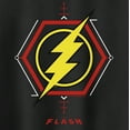 thumbnail image 2 of Junior's The Flash Lightning Tech Logo Racerback Tank Top Black X Small, 2 of 5