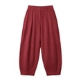 thumbnail image 3 of Linen Clothes for Women Parachute Pants Boho Pants Slacks for Women Womens Casual Linen Pants Baggy Linen Pants Women Beach Vacation Clothes Lightweight Summer Pants Women Loose Pants for Women, 3 of 6