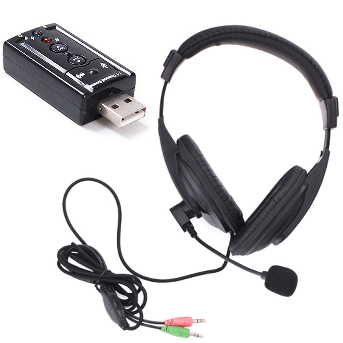 GSUMMER Gaming Headset,Adjustable USB Cable Music//Daily Leisure//Gaming Headset Simple Headset with Microphone Headset Gaming Headset