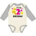 thumbnail image 3 of Inktastic Its My 2nd Birthday with Emojis Girls Long Sleeve Baby Bodysuit, 3 of 5