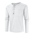 thumbnail image 2 of Chandail pour Hommes Mode Décontracté Chandail Col en V Chandail de Sport Haut de Base Blouse, 2 of 7