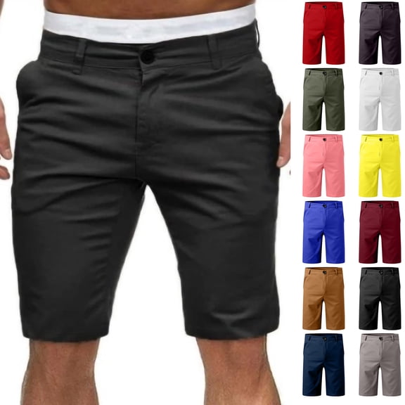 Mens Cargo Shorts Cropped Mens Shorts Athletic And Men's Shorts Casual Solid Color Workwear Shorts Mens Shorts Mens Shorts Elastic Waist Mens Shorts with Pockets Mens Shorts Under $10
