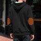 thumbnail image 5 of pstuiky camisetas de manga larga para hombre, Blusa informal y moderna de color liso con capucha y botones de manga larga para hombre top de hombre m, 5 of 5