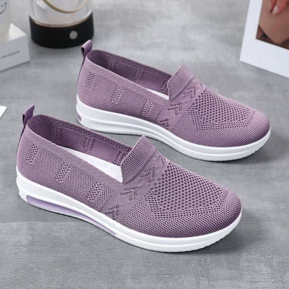 Willtoo Women's Mesh-Comfortable Athletic Walking Orthopedic Shoes Slip On Casual Sneakers