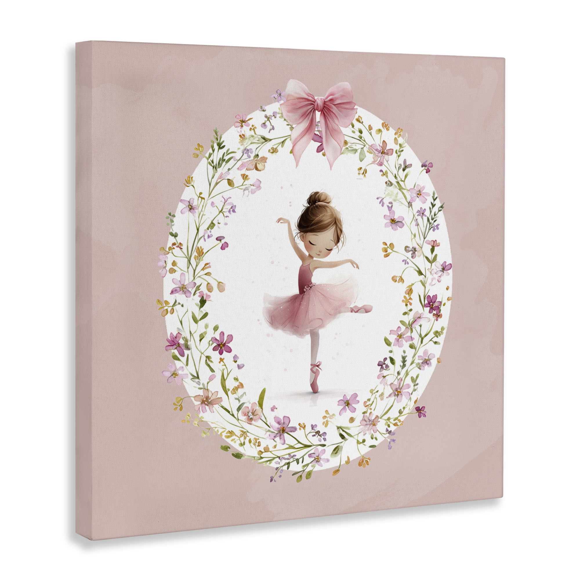 Stupell Industries Ballet Dancing Princess Canvas Wall Art, design by Christine Simpson Art