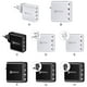 thumbnail image 4 of Sidaley de teléfono de 48 W USB tipo c PD Adaptador de carga rápida de 4 puertos portátil de viaje, negro, enchufe AU Teléfono y Comunicación Black AU Plug, 4 of 6