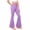 Purple, variant on NAISIBABY Girls Flare Pants (4-16T), Stretchy Cotton High Waist Bell Bottoms Kids Casual Dance Yoga Leggings Size 12
