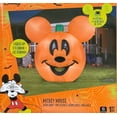 thumbnail image 2 of Calabaza inflable con diseño de Mickey Mouse de Disney con diseño de Gemmy Airblown, 3 m, 2 of 6