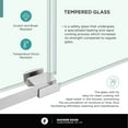 thumbnail image 3 of Fine Fixtures Frameless Shower Glass Door - Sliding Shower Door With Tempered Glass 48" W x 75" D in Polished Chrome Finish, 3 of 12