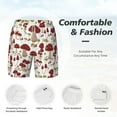 thumbnail image 6 of Picia Mushroom pattern Mens Swim Trunks with Compression Liner Stretch Beach Shorts Quick Dry with Zipper Pockets No-Chafing Board Shorts-Small, 6 of 9