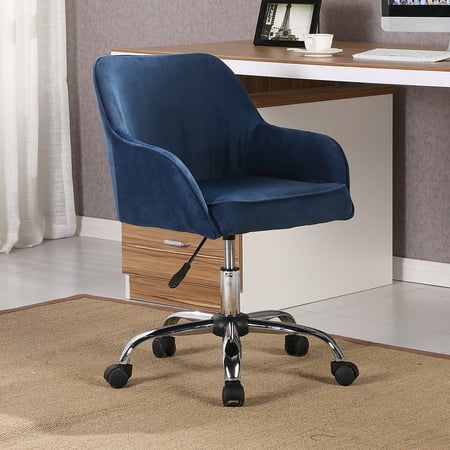Belleze Office Chair Mid-Back Desk Task Velvet Seat Backrest Support, (Best Backrest For Office Chair)