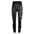 thumbnail image 5 of Penkiiy Women's Fashion Baseball Printed Tight Leggings Yoga Pants Sport Elastic Pants M Black, 5 of 5