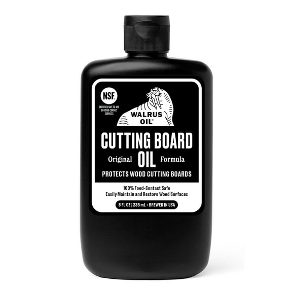 WALRUS OIL Cutting Board Oil 8 oz Bottle Preserves Wood Cutting Boards