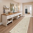 thumbnail image 2 of Roxstand 2'x12' Washable Runner Rug for Hallway Entrance Bedroom Entryway, Vintage Non Slip Stain Resistant Kitchen Rugs, Beige, 2 of 10