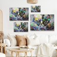 thumbnail image 4 of ADALE Football Wall Art Colorful Graffiti Large Sports Football Wall Decor Football Canvas Print Artwork 32"x16" Abstract Wall Art for Living Room Bedroom Decor Framed 24x20 Inch, 4 of 6