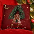 thumbnail image 5 of Zawou 4-Piece Christmas Pillow Covers Set with Red Snowflake Embroidery, Soft Cotton Cushion Cases for Sofa, Couch, Bedroom and Holiday Parties 18x18 Inch, 5 of 7