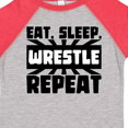 thumbnail image 4 of Inktastic Eat, Sleep, Wrestle, Repeat Boys or Girls Toddler T-Shirt, 4 of 5