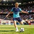 thumbnail image 7 of WAYUTE Kids Youth Boys 2 Piece Athletic Sets V Neck Short Sleeve Soccer Shirt Quick Drying Stretchy Training Outfits Casual Clothing Sets, 7 of 7