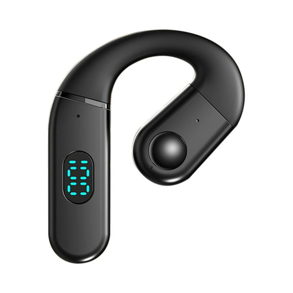 Wireless Single Ear Bluetooth 5.4 Headphones Earbuds, Open Non In Ear Headset, Detachable Replaceable Battery Earphones, 20H Long Battery Life Business Headphones for Driving