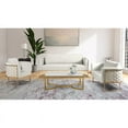 thumbnail image 6 of Meridian Furniture Casa Cream Velvet Loveseat with Gold Iron Metal Base, 6 of 8