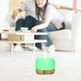 thumbnail image 3 of Humidificador De Aire, Difusor De Aceite Esencial De Grano De Madera Silencioso 35 DB Automático Con Luz Ambiental Que Cambia De Color Para Dormitorio Para El Hogar, 3 of 7