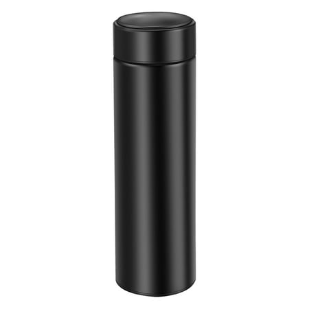 

Clepra Coffee Cups Travel Mugs 500Ml Water Vacuum Insulating Cup LED Touchscreen Temperature Gauge(Black)