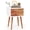 Brown, variant on Gymax Wooden Nightstand Mid-Century End Side Table Bedroom W/2 Storage Drawers Brown
