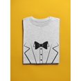 thumbnail image 3 of Printed Tuxedo Suit And Bow Tie Men T-Shirt, Male Large, 3 of 4