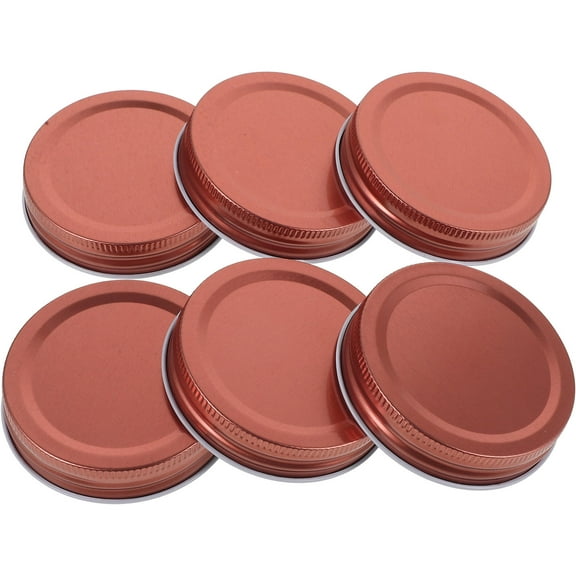 OUNONA 12pcs Round Lids for Jars Leak-proof Metal Lids Airtight Jars Lids Replacement Jar Supply