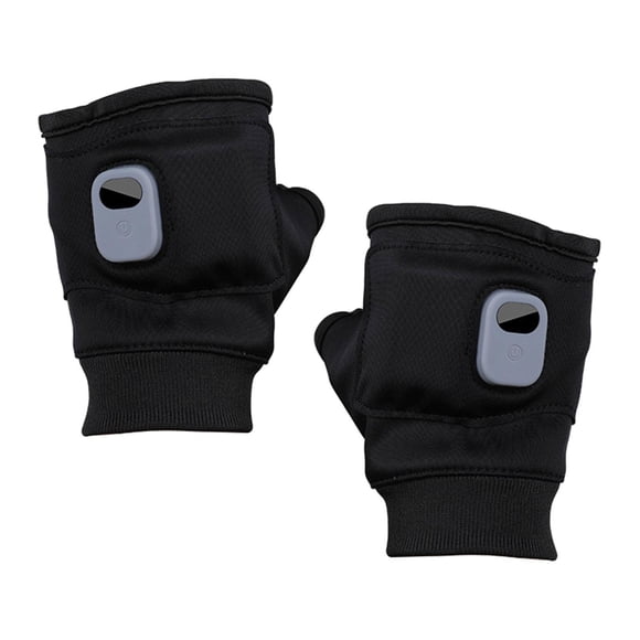 Guantes calefactables eléctricos para patinar, andar en bicicleta y acampar. Negro